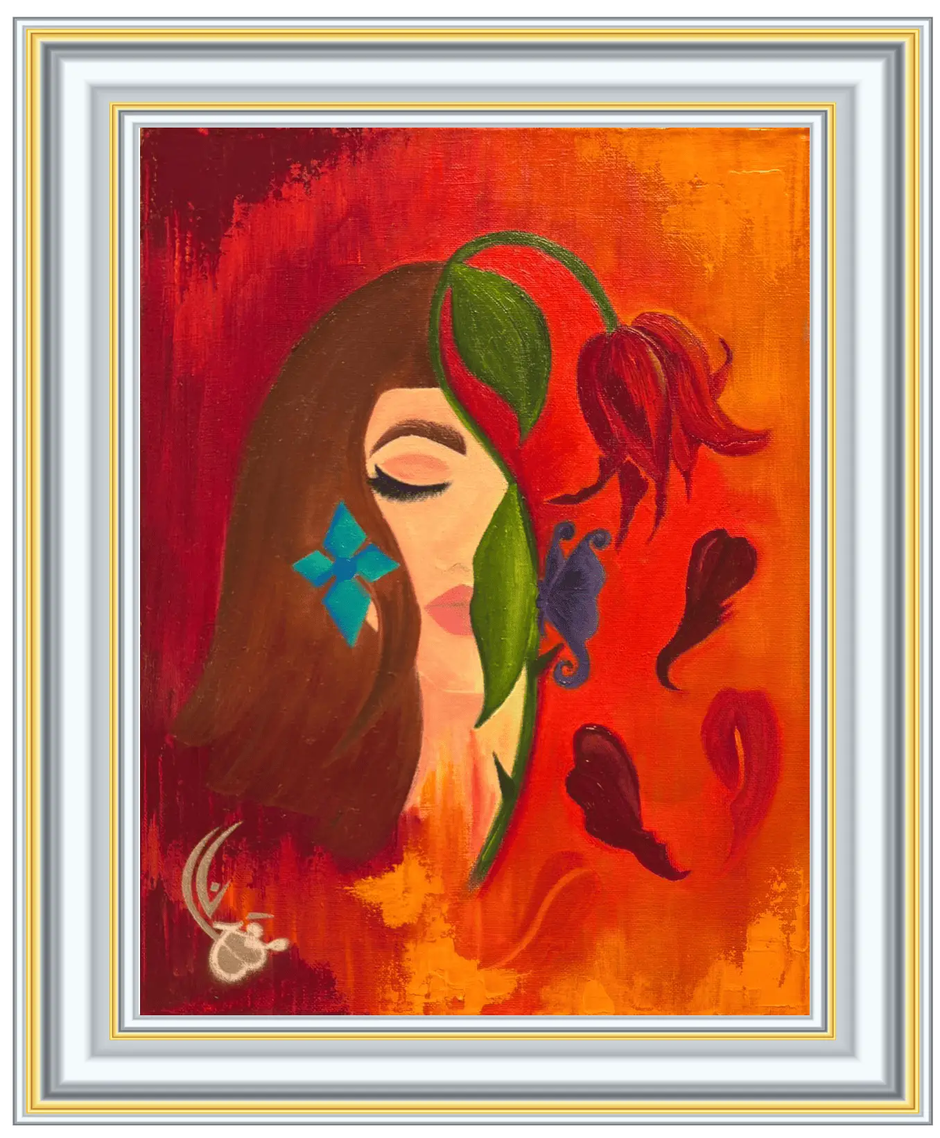 Faded – original abstract painting by Lana Almouakeh