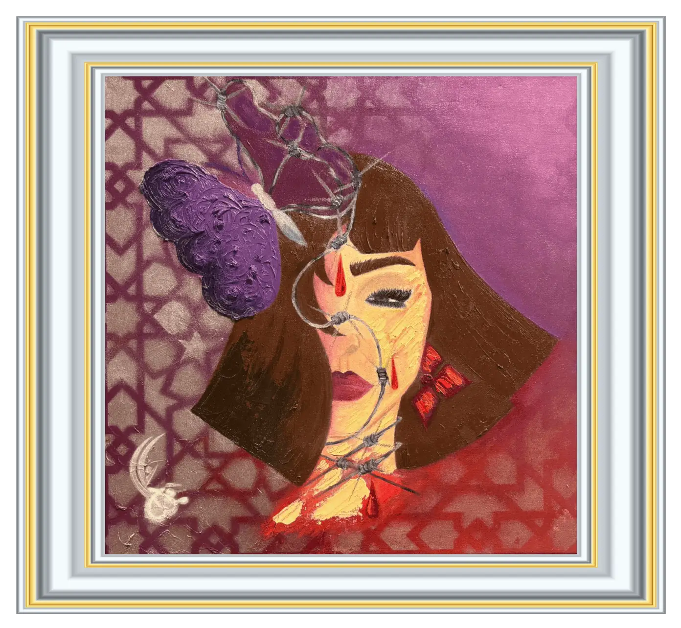 My Butterfly Effect – original abstract painting by Lana Almouakeh