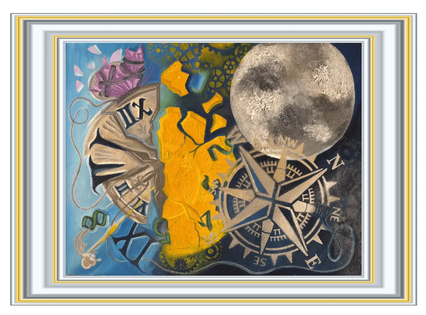 Always Tied – original abstract painting by Lana Almouakeh