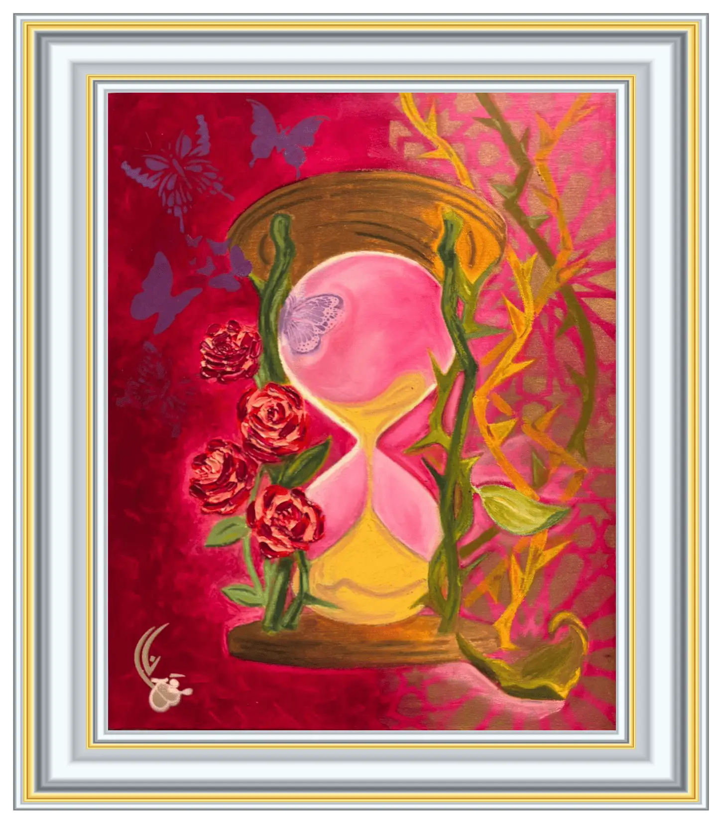 Losing Time – original abstract painting by Lana Almouakeh