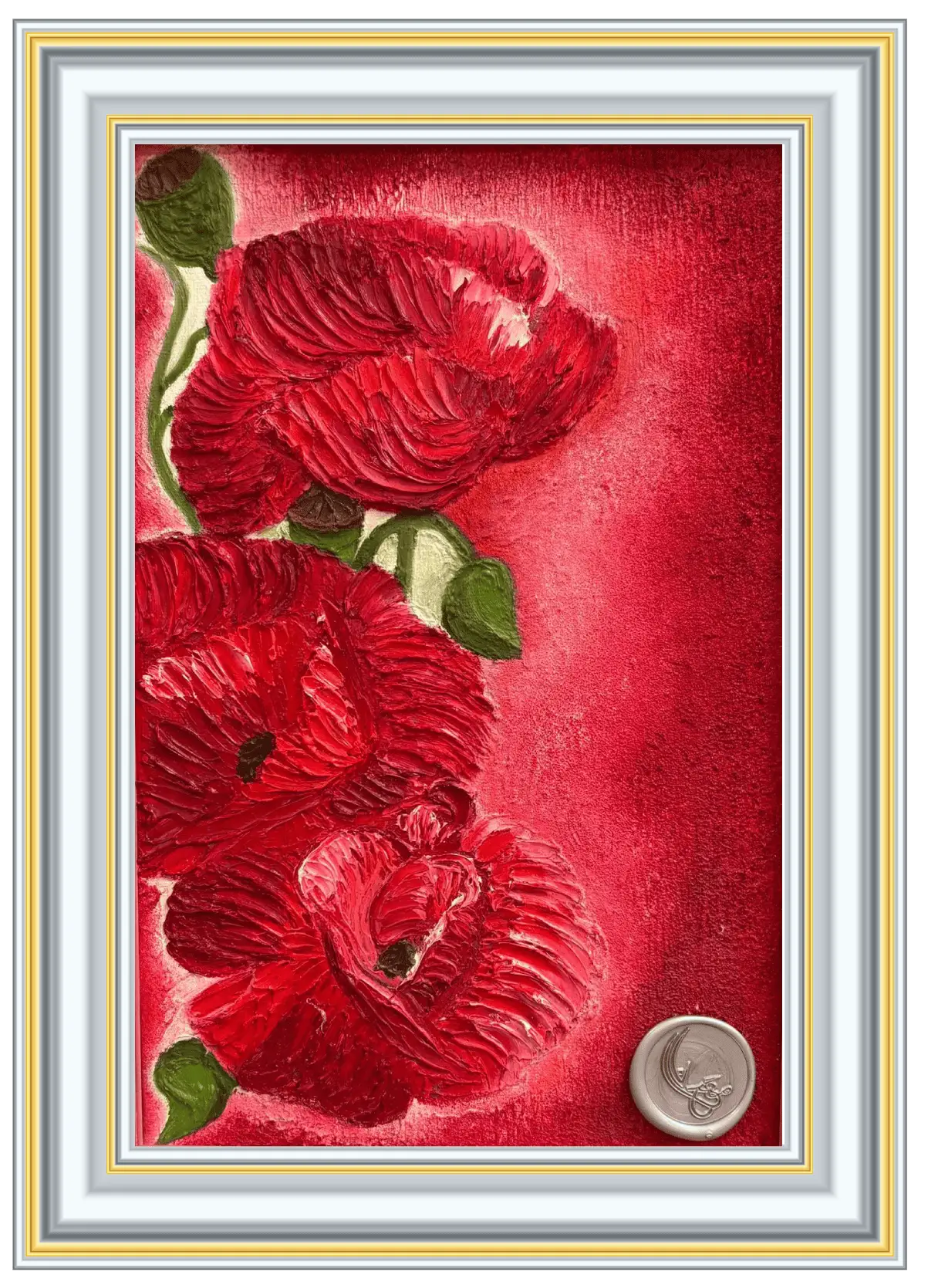 Conquelicot – original floral painting by Lana Almouakeh