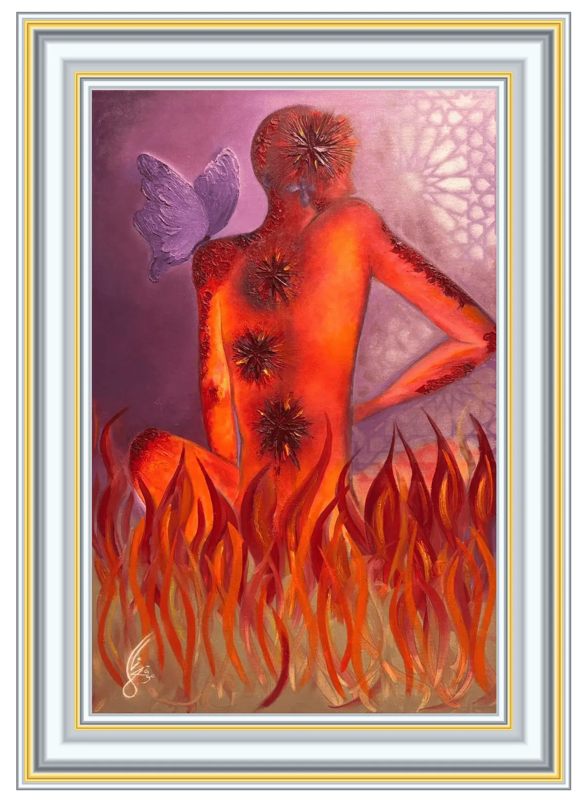 Life with Pain – original abstract painting by Lana Almouakeh