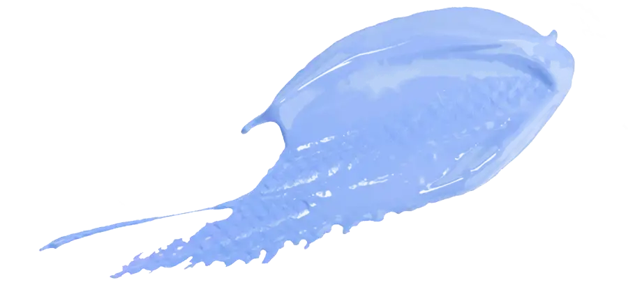 Blue paint stroke